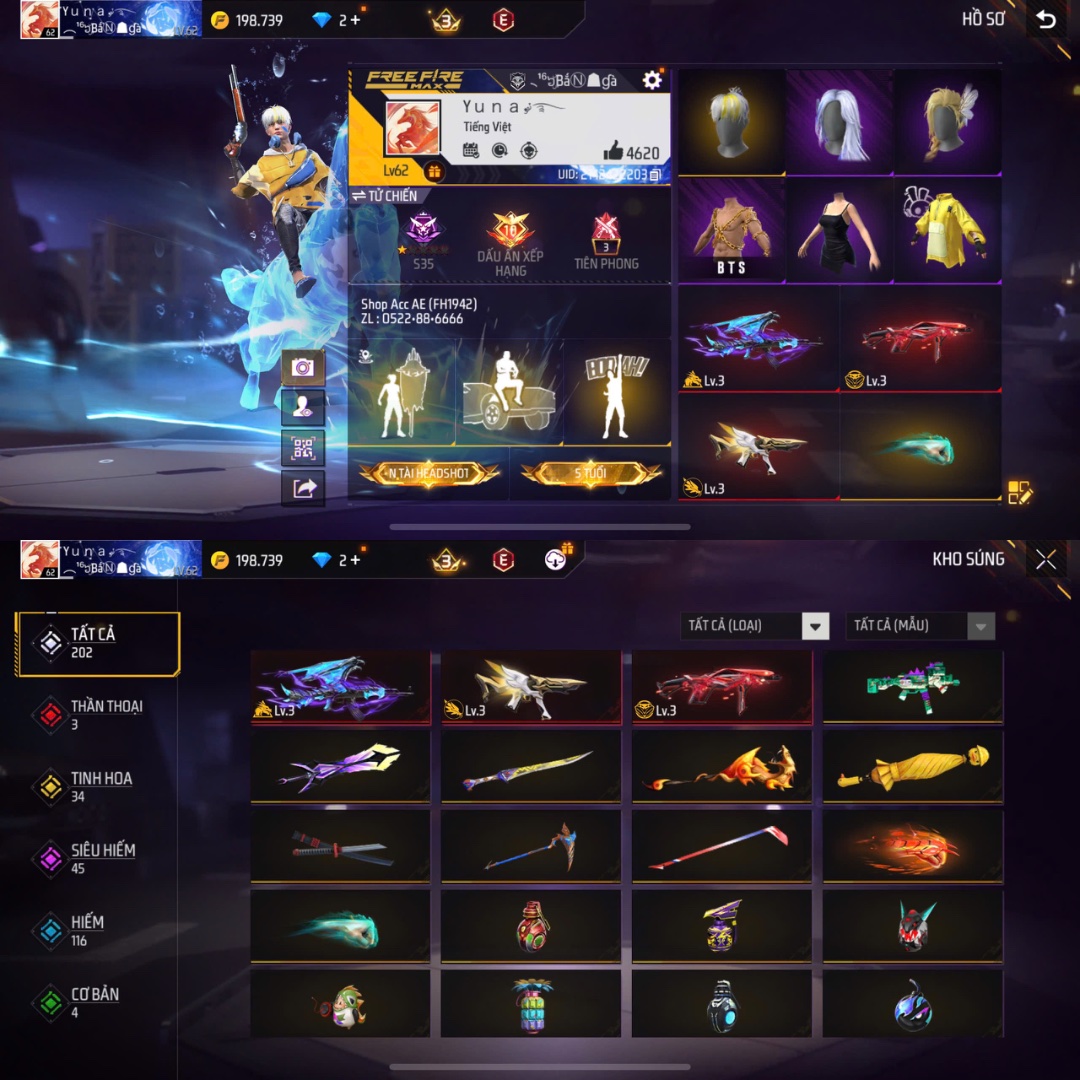 Tài khoản Free Fire #FH1942