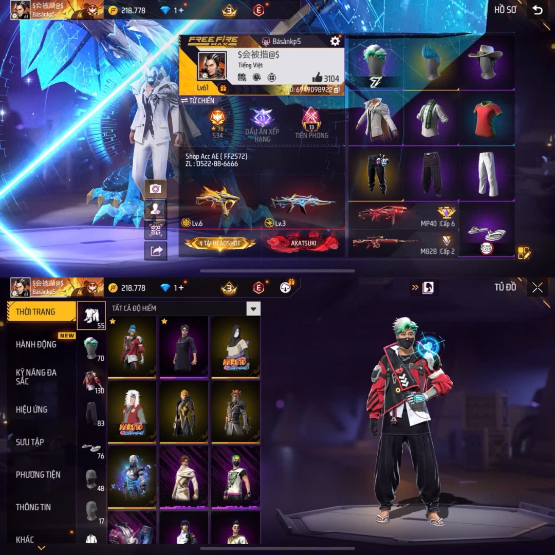 Tài khoản Free Fire #FF2572